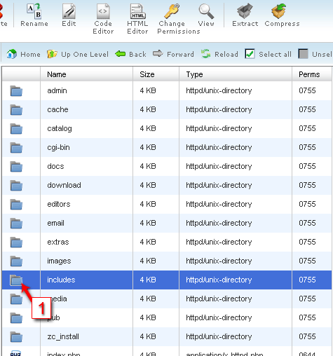 Go to folder in File Manager